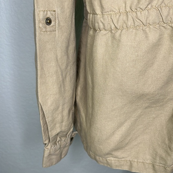 Magellan Sportswear Women’s Utility Jacket Beige Linen Blend XL - Picture 8 of 12